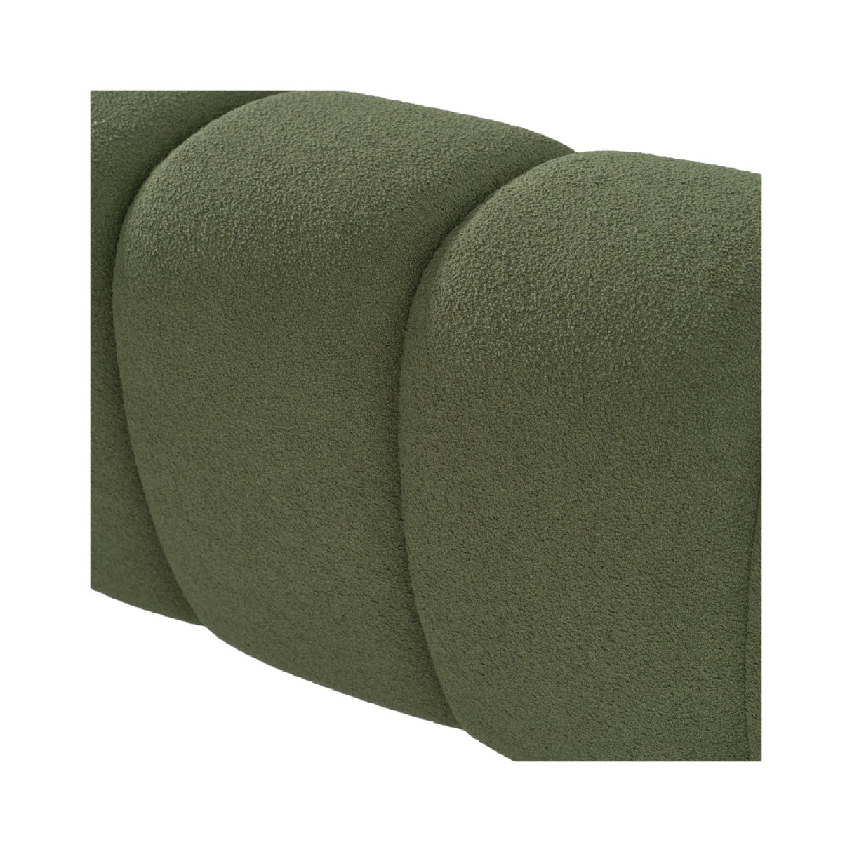 Hexagonal Tufted King Bed – Yolonda – rear view