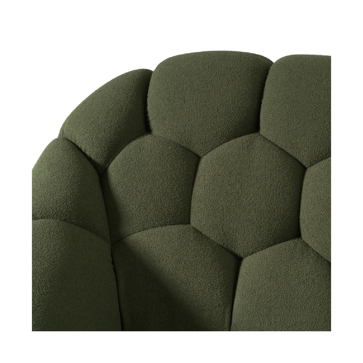 Hexagonal Tufted King Bed | OROA Modern Yolonda