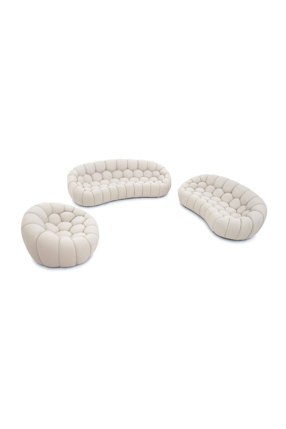 Hexagonal-Tufted Loveseat | OROA Modern Yolonda | Oroa.com