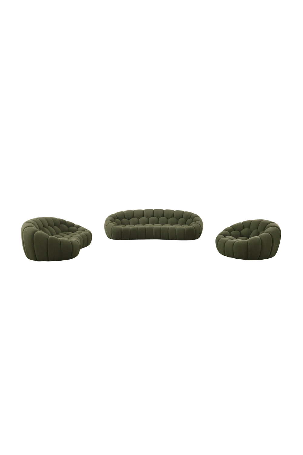 Green Tufted Sofa Set | OROA Modern Yolonda | Oroa.com