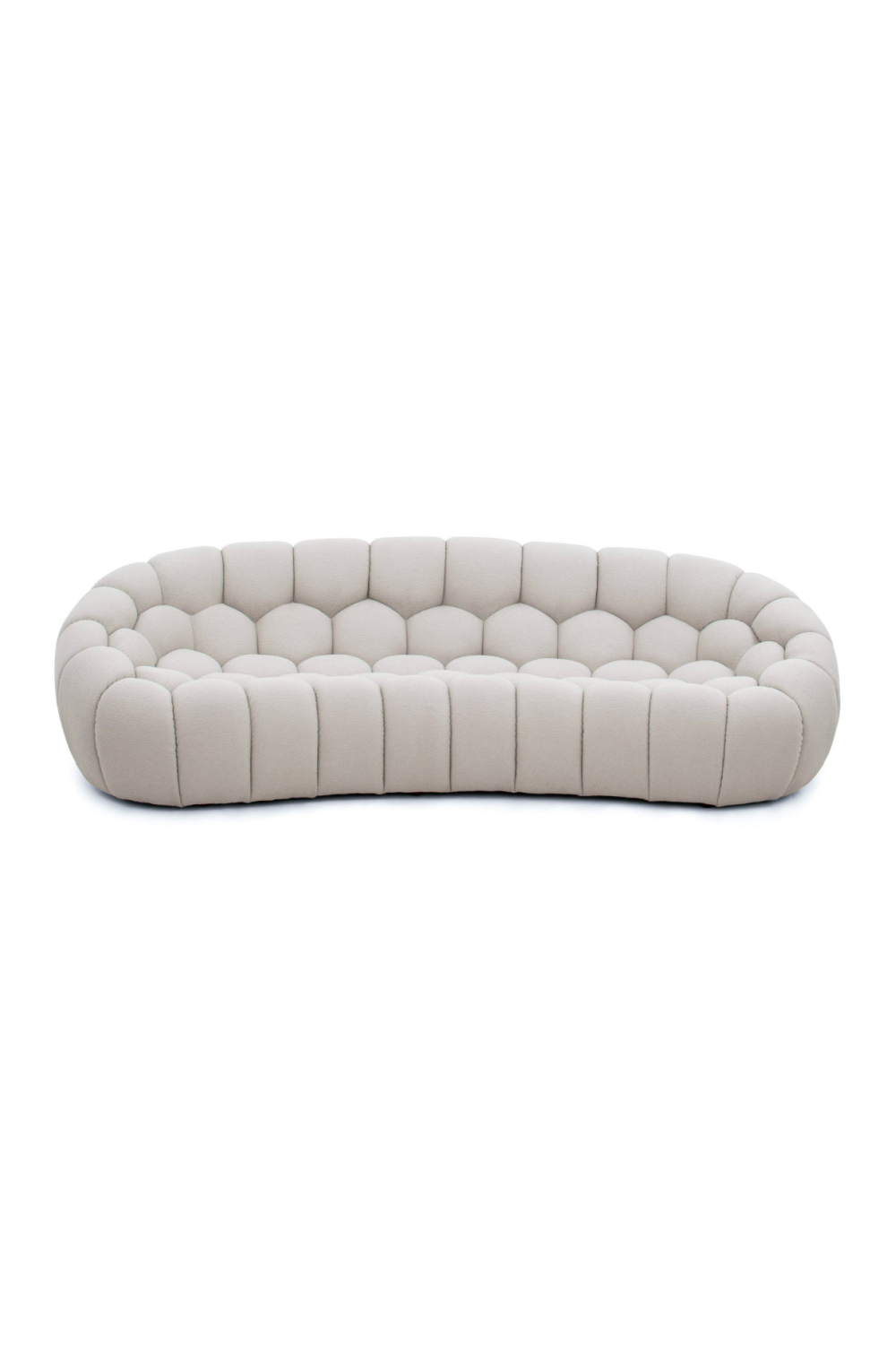 Hexagonal-Tufted Curved Sofa | OROA Modern Yolonda | Oroa.com