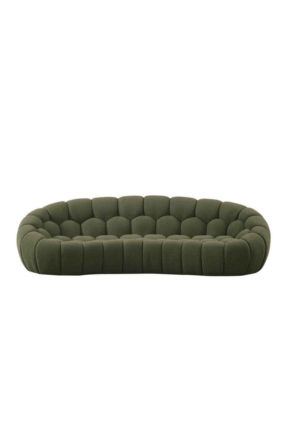 Hexagonal-Tufted Curved Sofa | OROA Modern Yolonda | Oroa.com