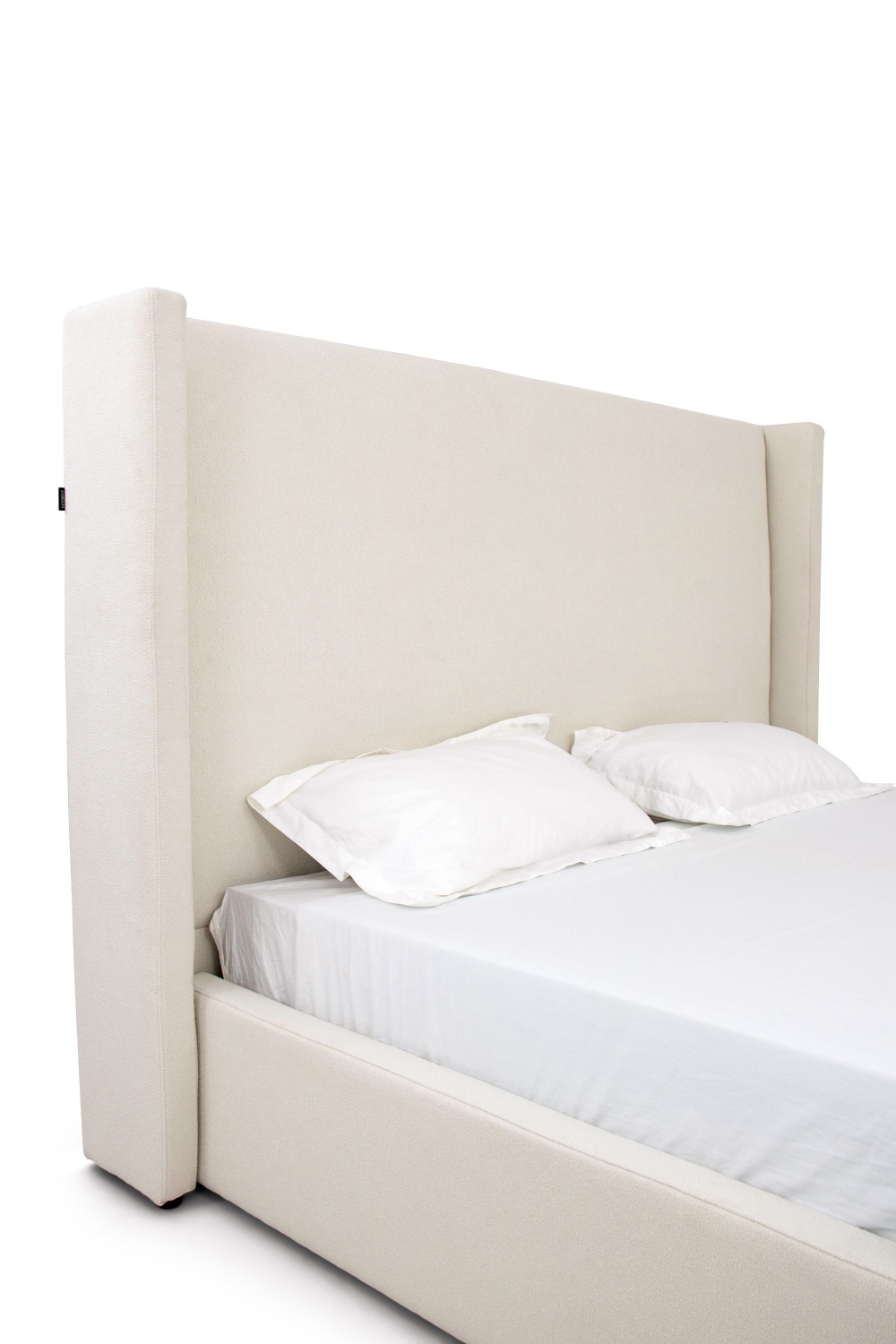 White Teddy Fabric Bed | OROA Modern Byrne | Oroa.com