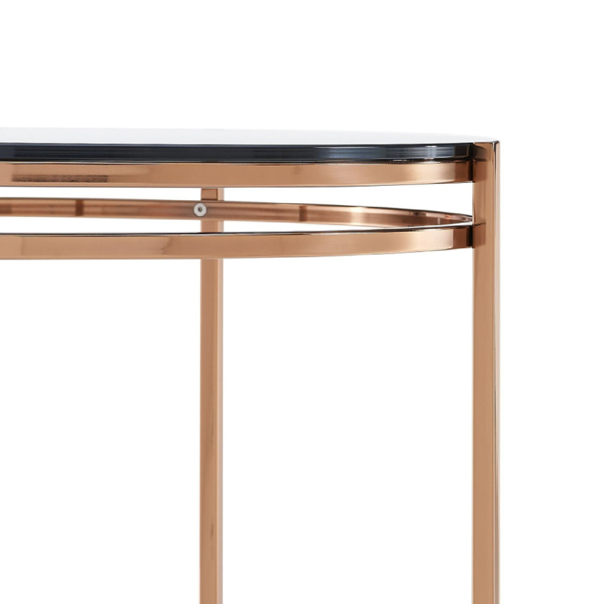 Smoked Glass Round End Table – Bradford – alternate view 5