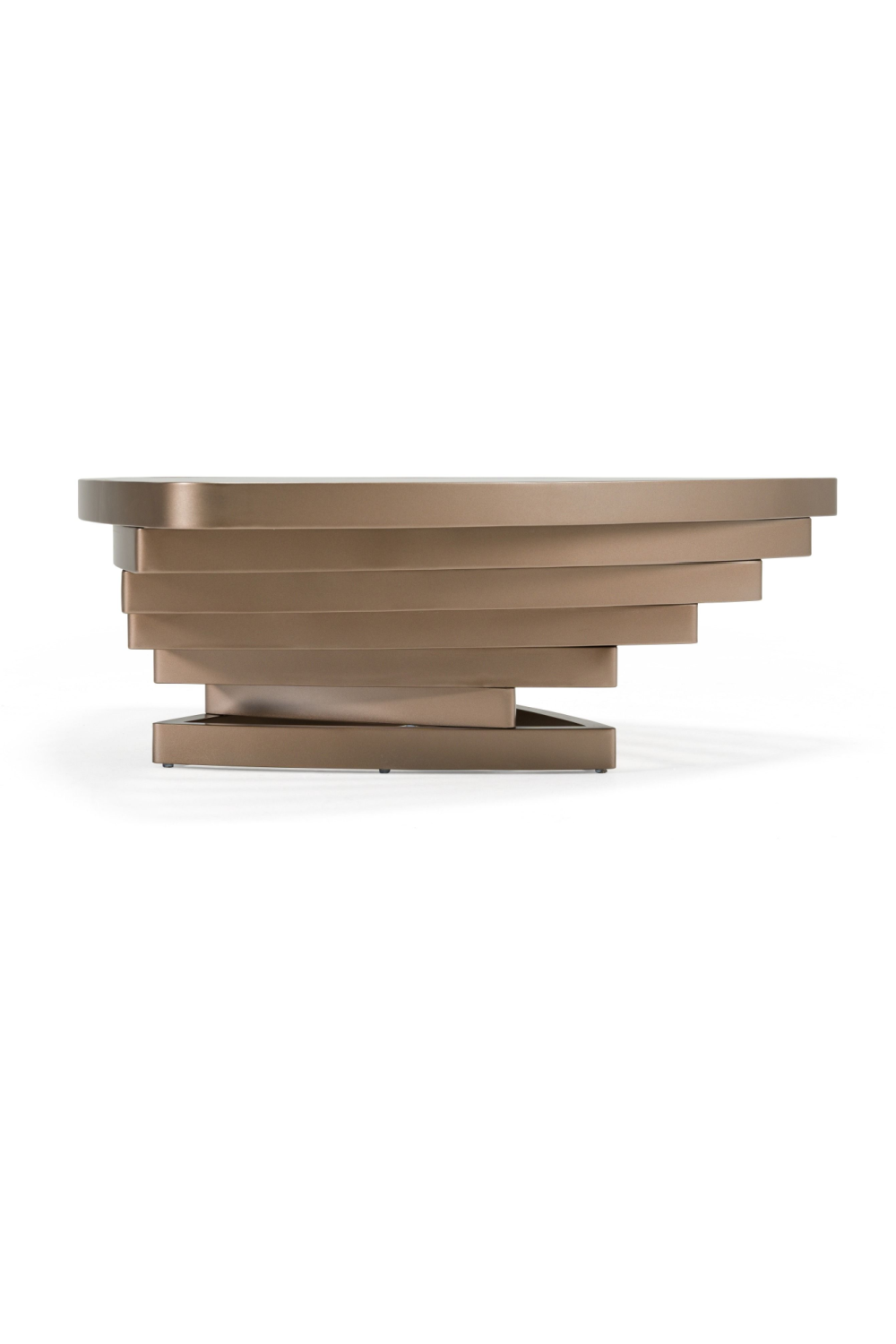 Brown Glass Triangular Coffee Table | OROA Modern Jovial | Oroa.com