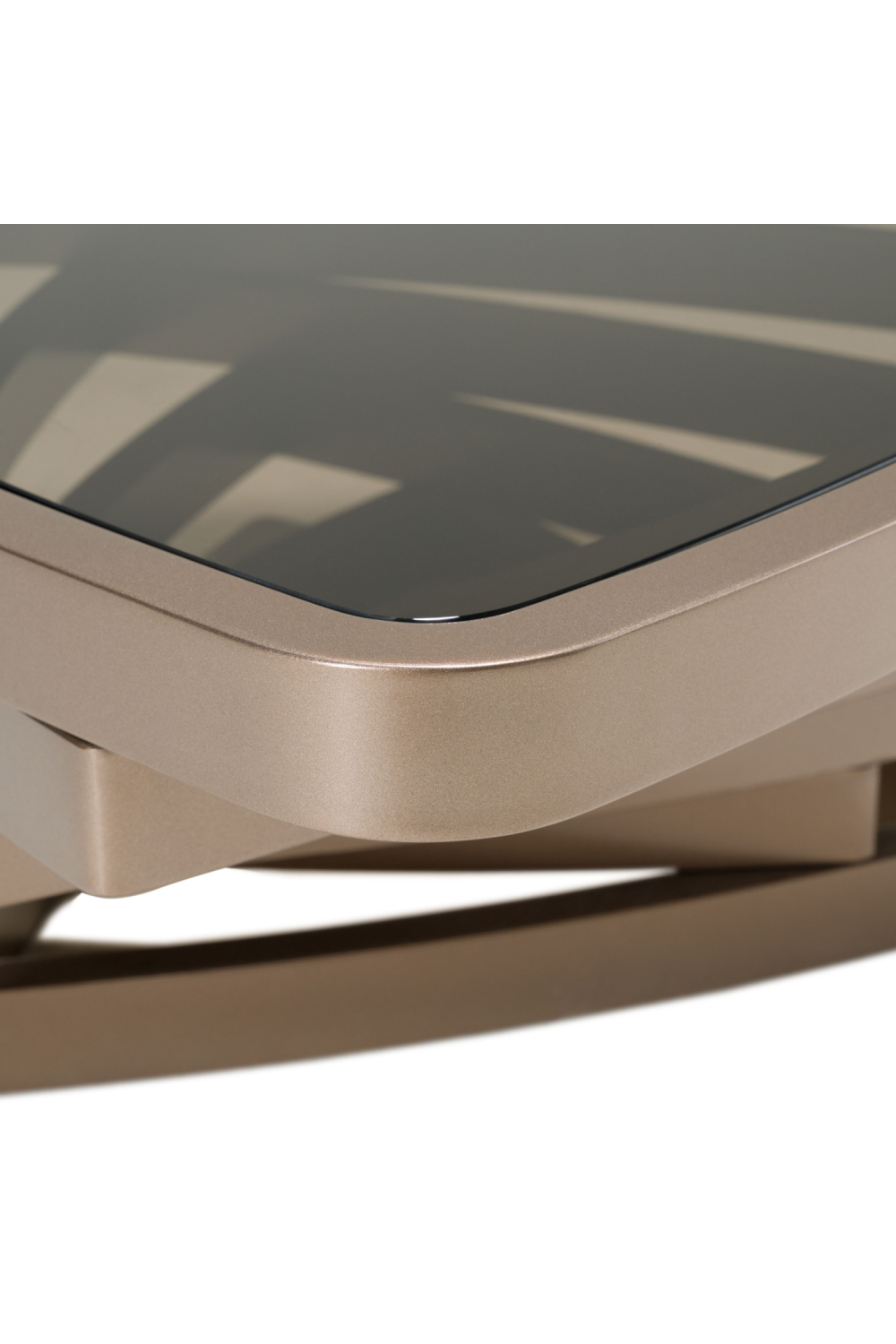 Brown Glass Triangular Coffee Table | OROA Modern Jovial | Oroa.com