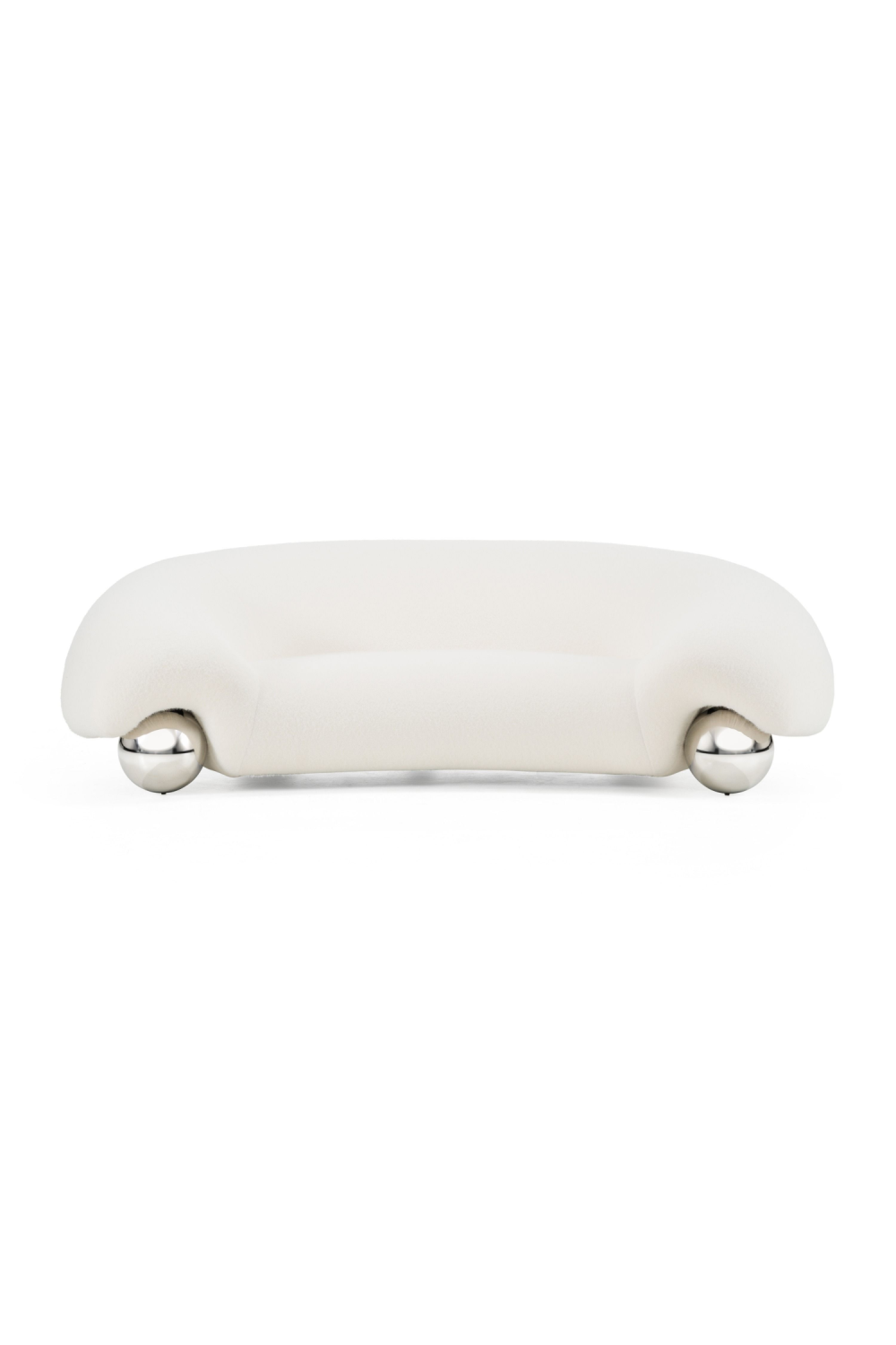 Stainless Steel Round Legs Sofa – Fortune – side view