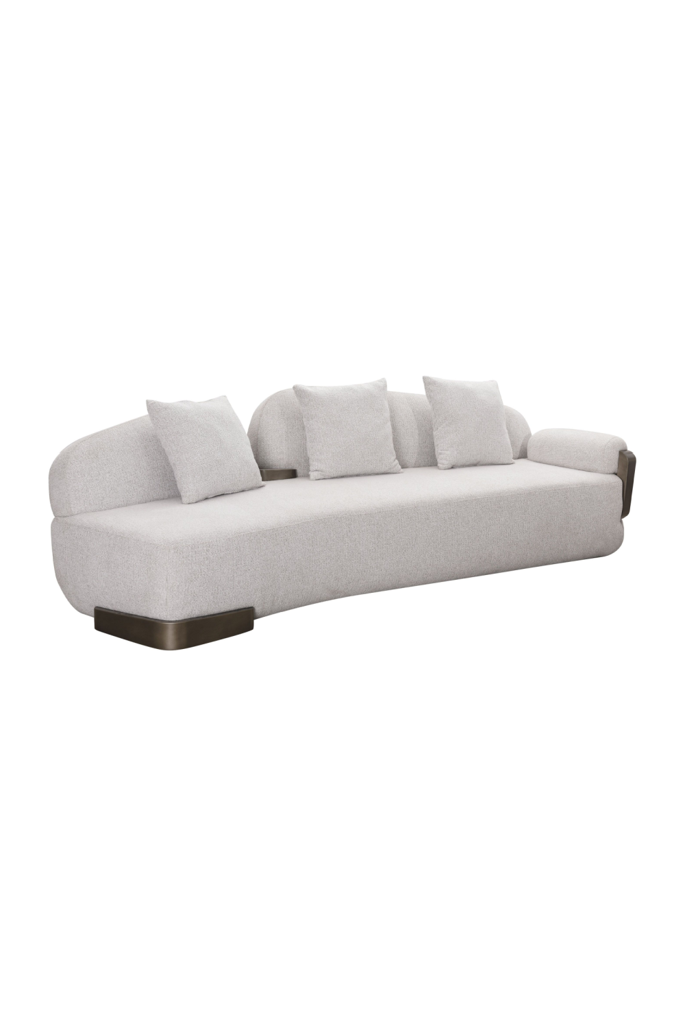 White Single-Armed Sofa | OROA Modern Rainier | Oroa.com