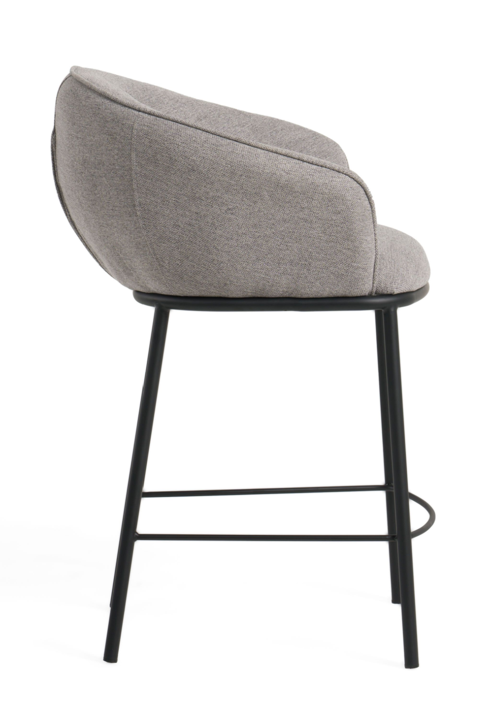 Gray Curved Counter Stool | Oroa.com