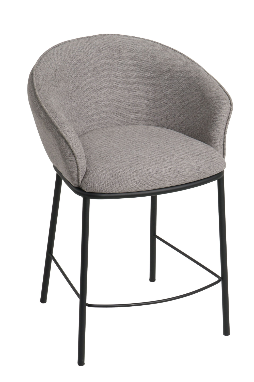 Gray Curved Counter Stool | OROA Modern Rumi | Oroa.com