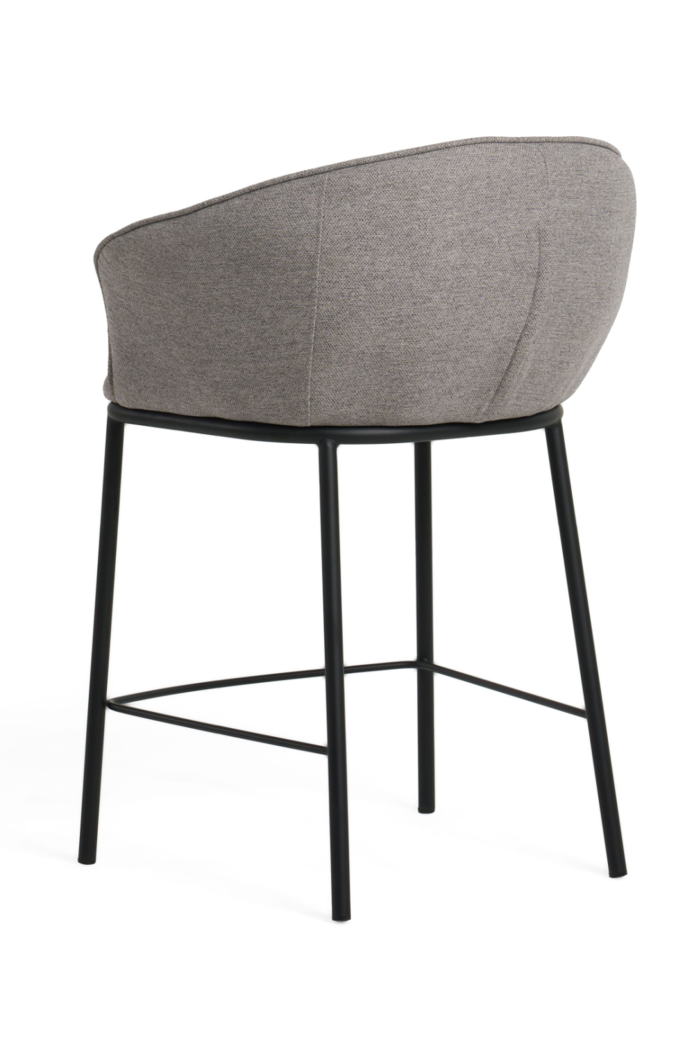 Gray Curved Counter Stool | OROA Modern Rumi | Oroa.com