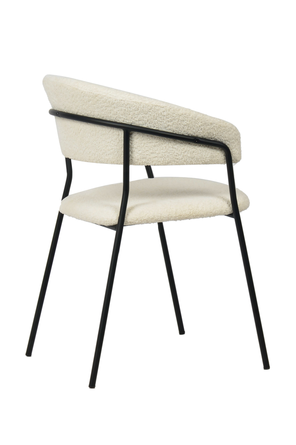 White Curved Dining Chairs (2) | OROA Modern Marlynn | Oroa.com
