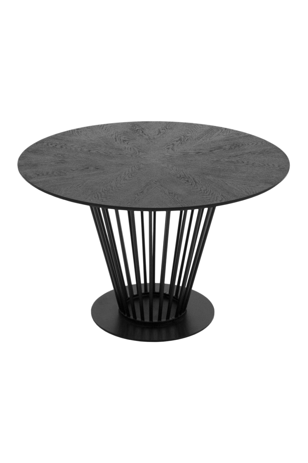 Black Oak Round Dining Table | OROA Modern Conroy | Oroa.com