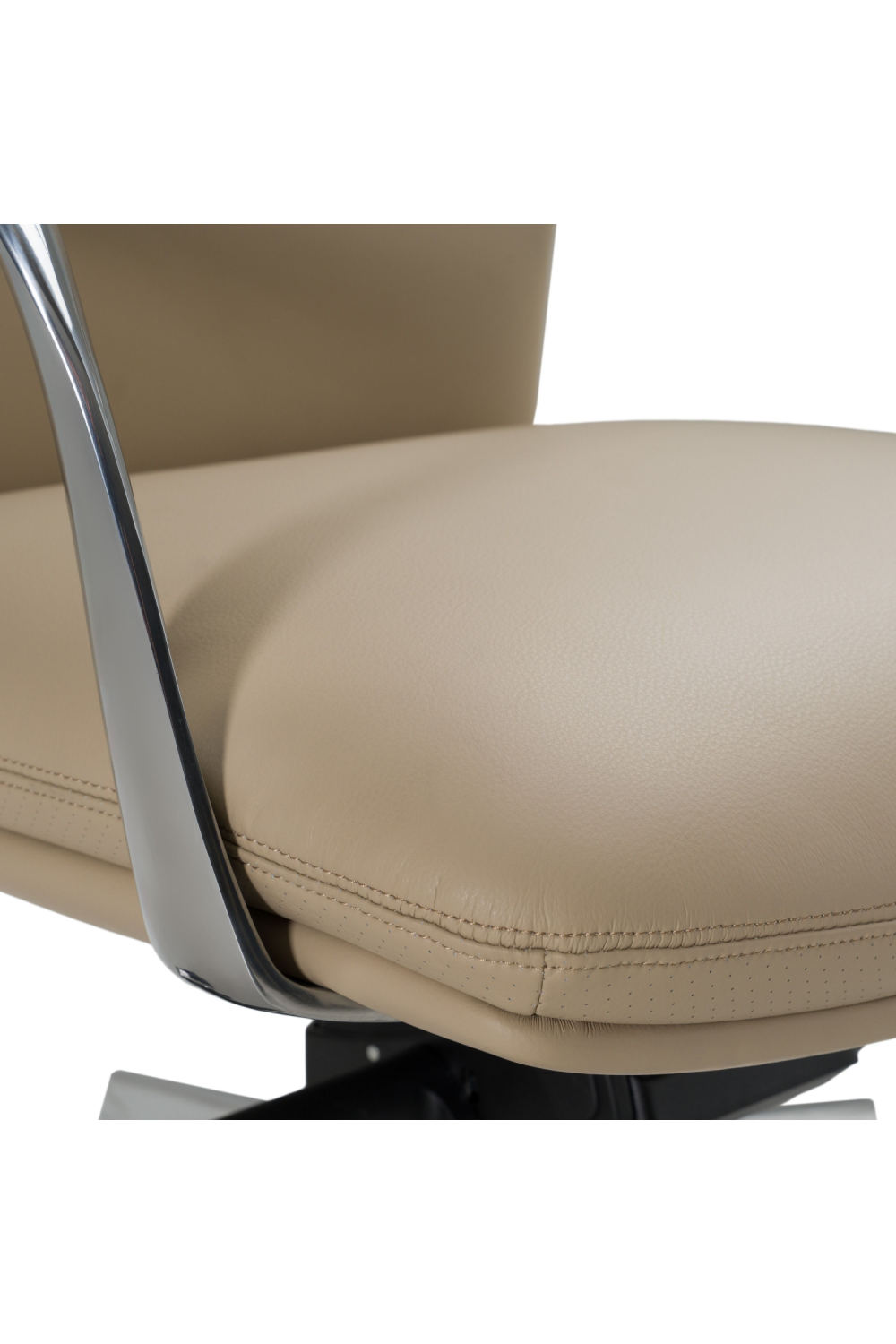 Tan Vegan Leather Office Chair | Oroa.com