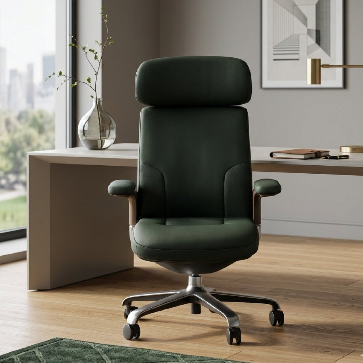 Leather Executive Office Chair | OROA Modern Johnson | Oroa.com
