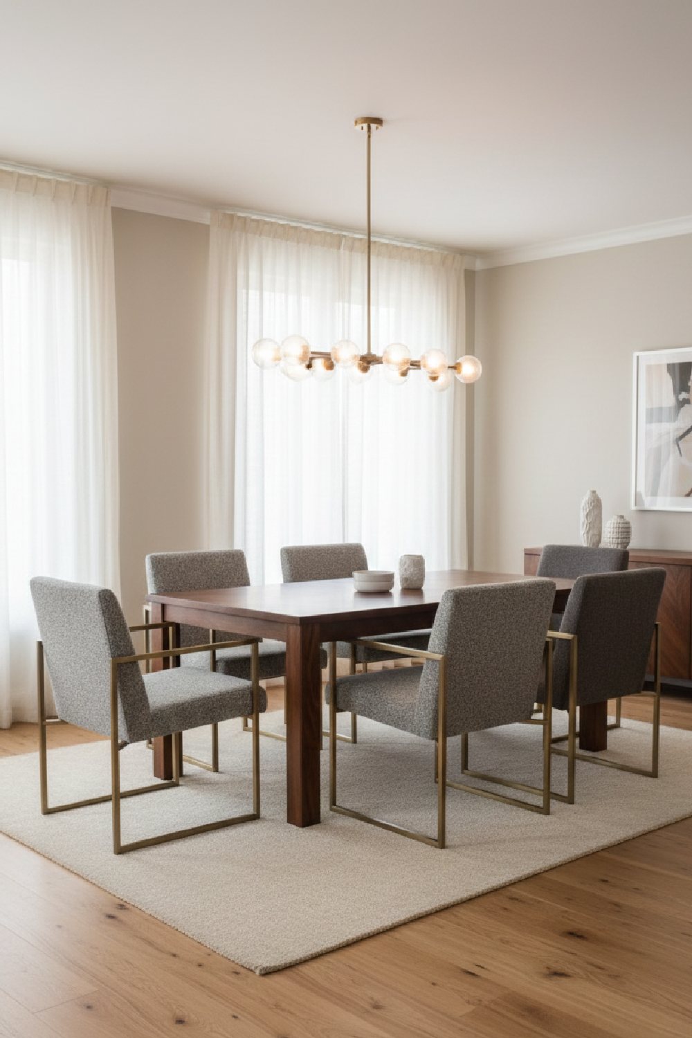 Gray Fabric Dining Chair | OROA Modern Suzanne | Oroa.com