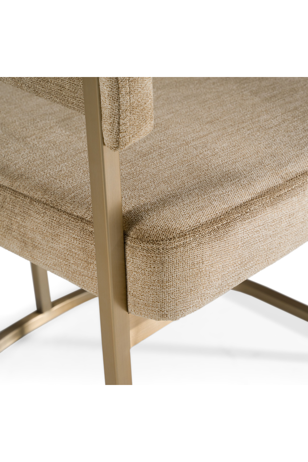 Brass-Framed Dining Side Chair | OROA Modern Sebastian | Oroa.com