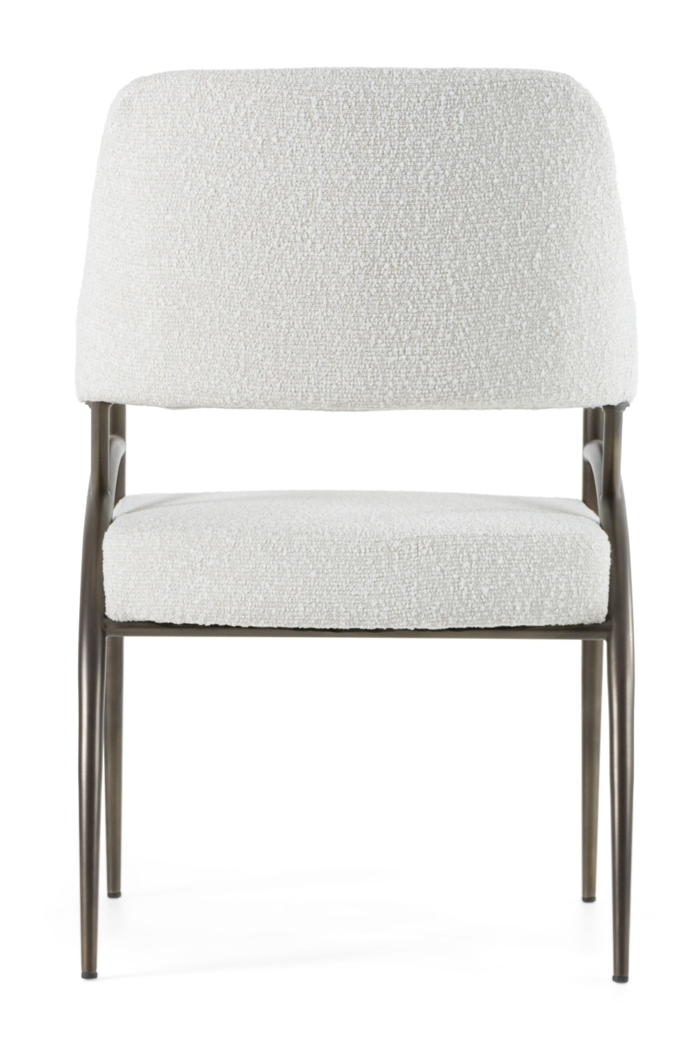 Bronze Framed White Dining Chair | OROA Modern Betty | Oroa.com