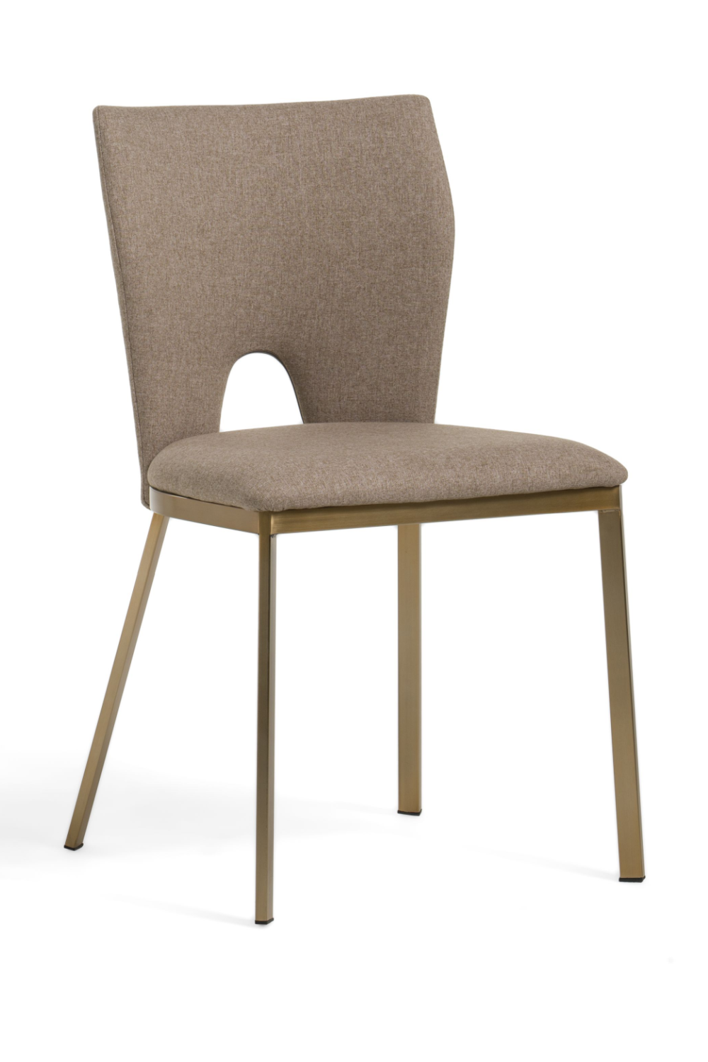 Beige Cutout-Back Dining Chairs (2) | OROA Modern Burton | Oroa.com