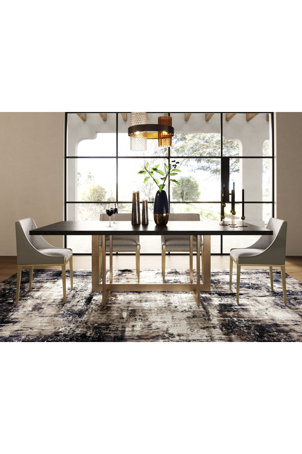 Gray Upholstered Dining Chair | OROA Modern Fairview | Oroa.com