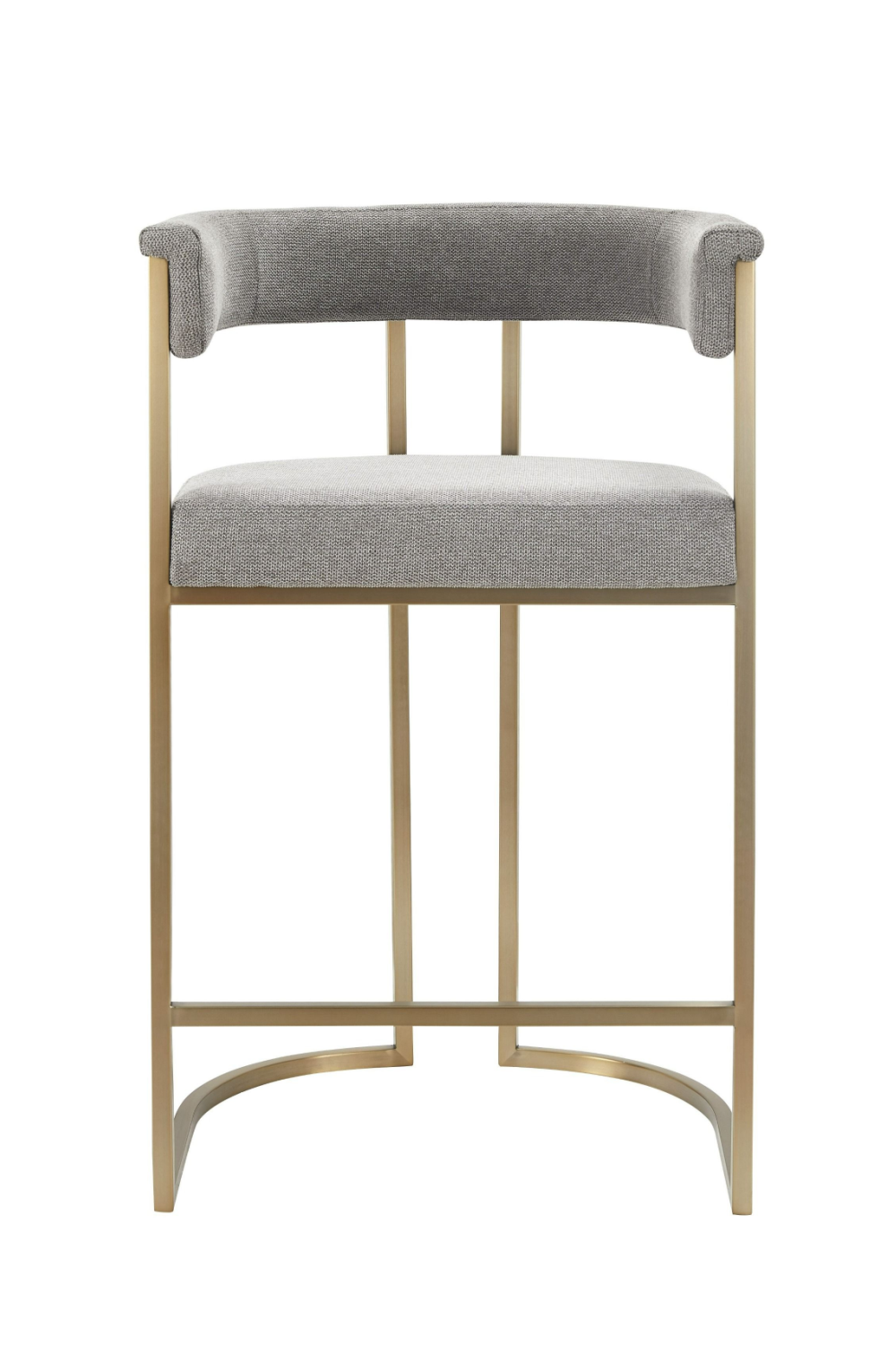 Gray Curved Counter Chair | Oroa.com