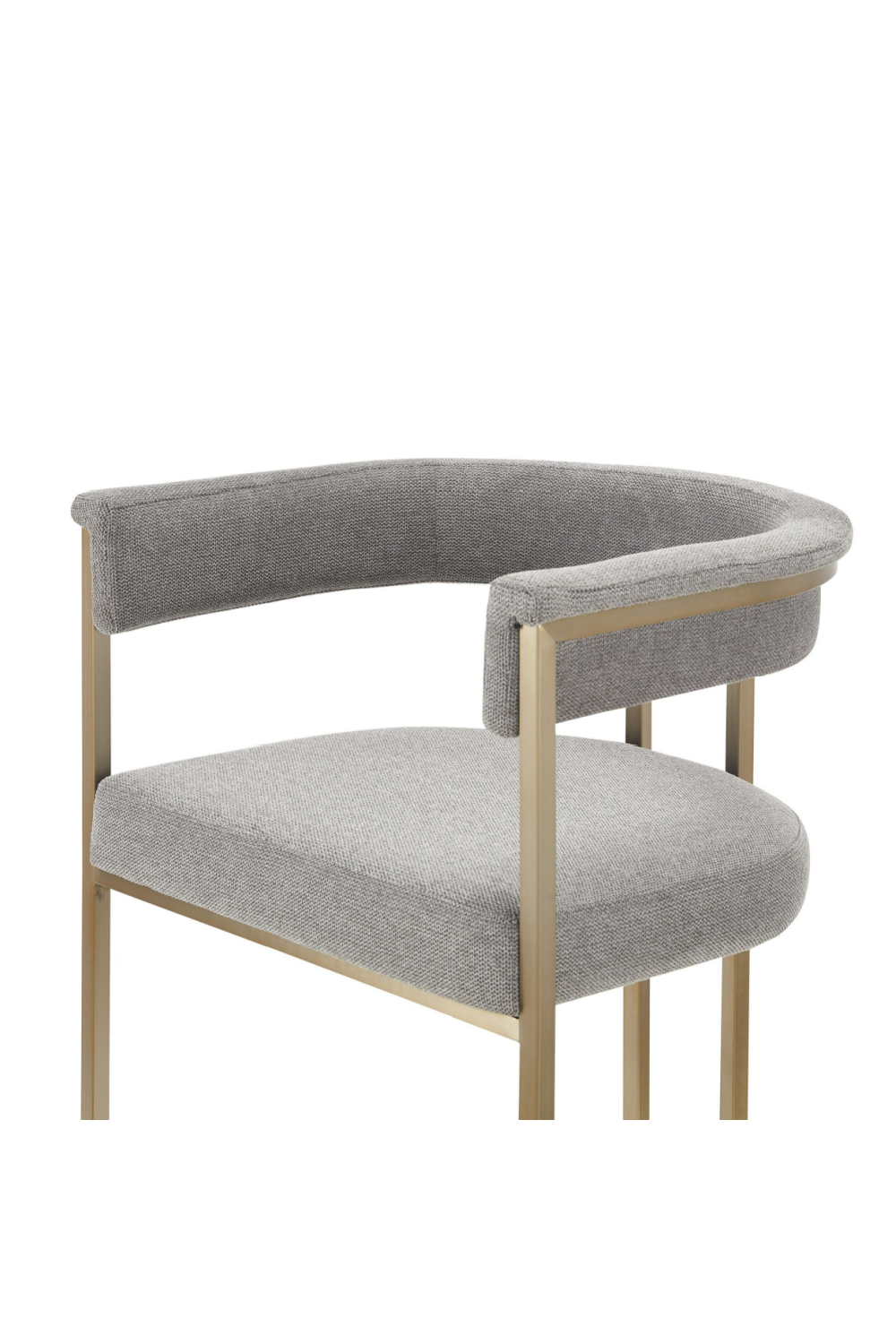 Gray Curved Counter Chair | Oroa.com