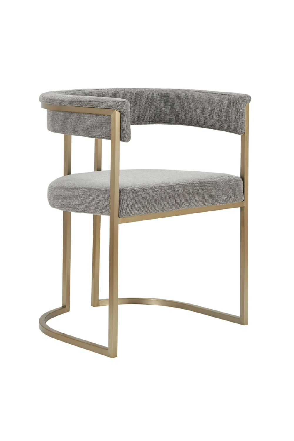 Gray Curved Dining Chair | Oroa.com