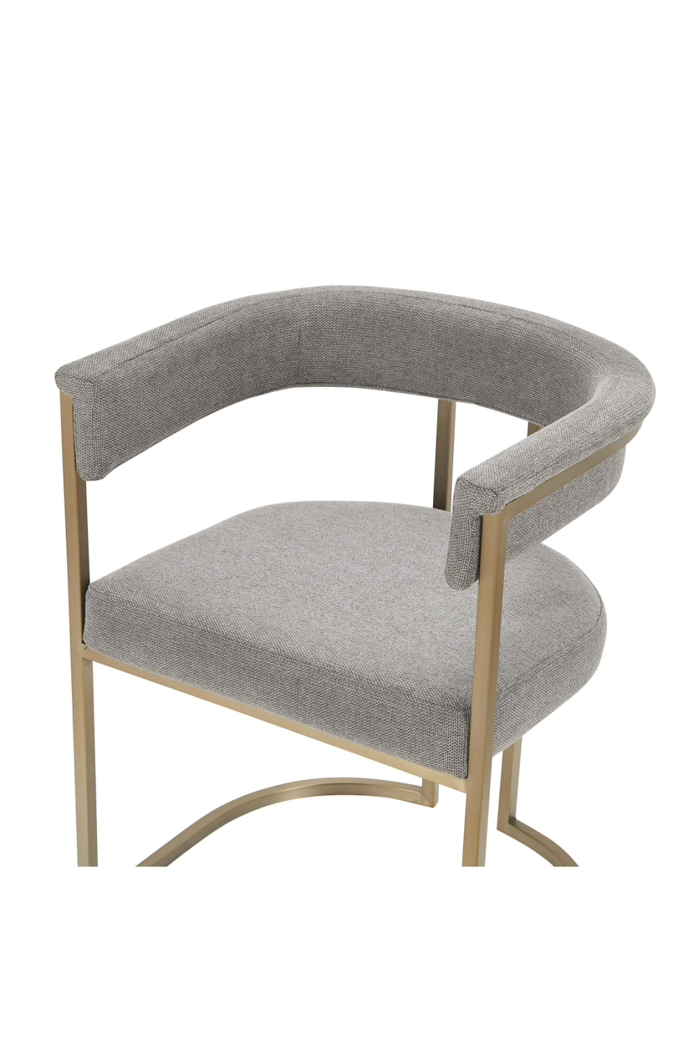 Gray Curved Dining Chair | Oroa.com
