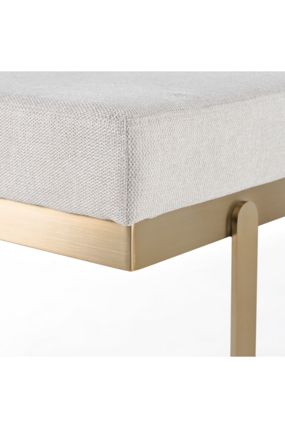 White Upholstered Dining Bench | Oroa.com