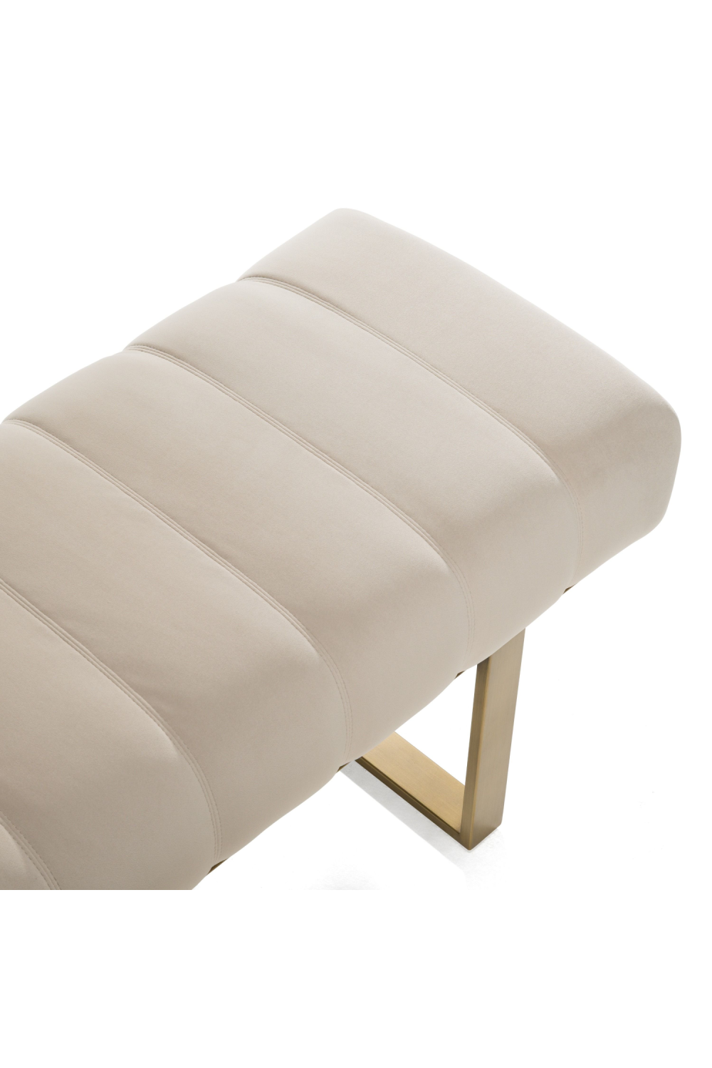 Beige Channeled Dining Bench | OROA Modern Robles | Oroa.com