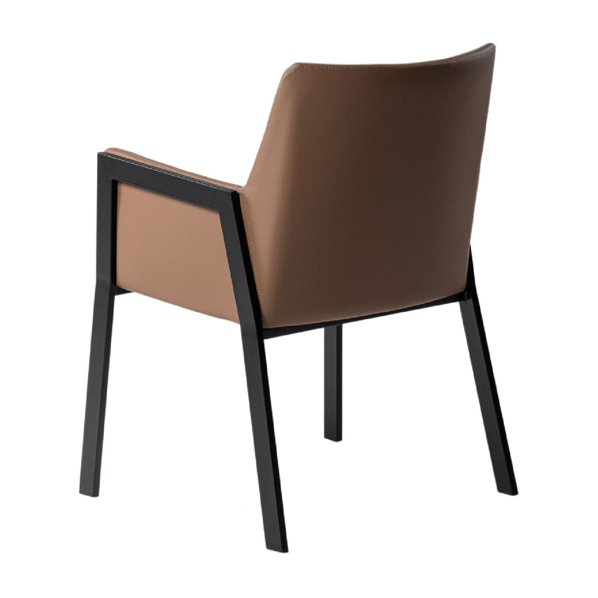 Brown Vegan Leather Dining Chair – Leshay – alternate view 5