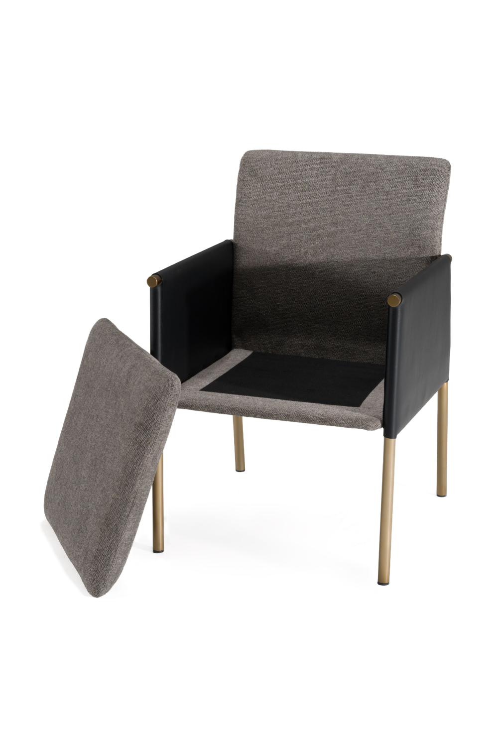 Gray Vegan Leather Dining Chair | OROA Modern Engel | Oroa.com
