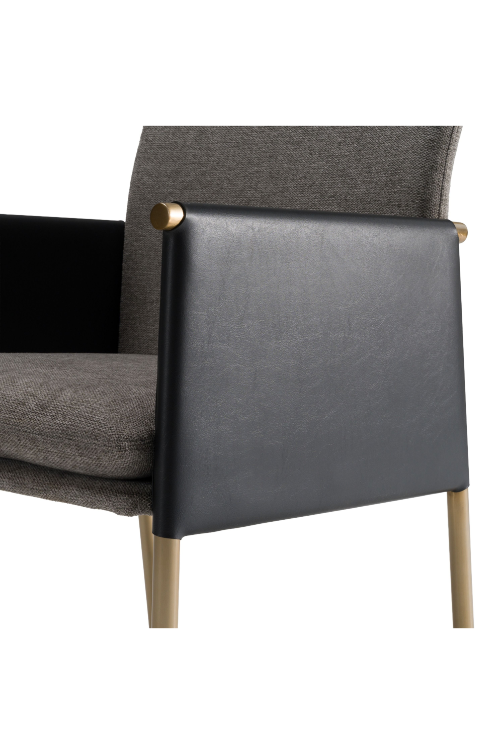 Gray Vegan Leather Dining Chair | Oroa.com