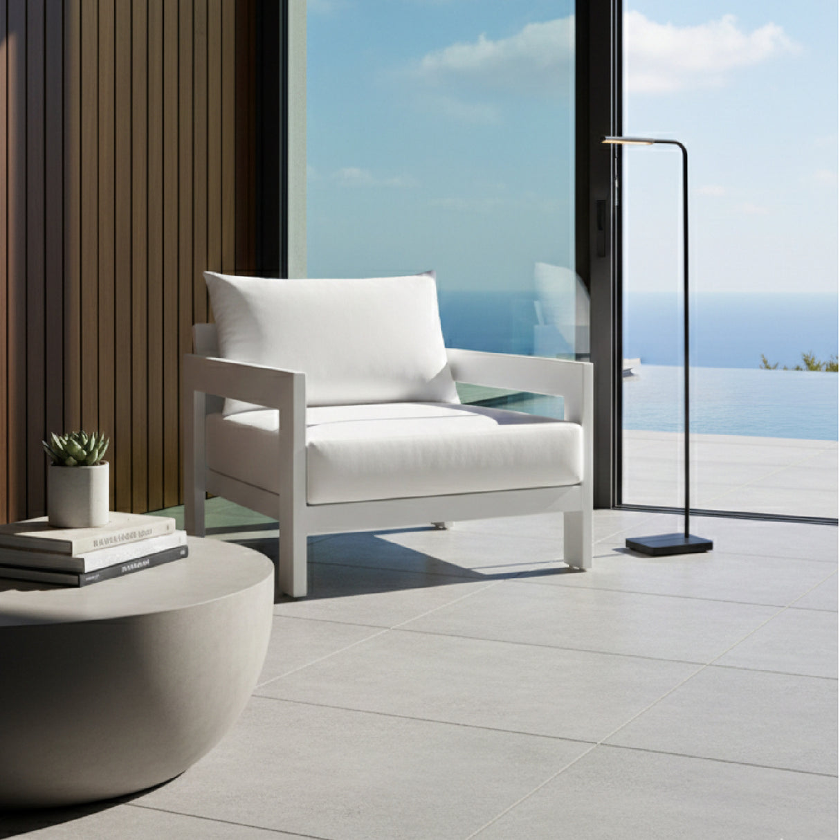 Aluminum-Framed Outdoor Lounge Chair – Wake – alternate view 9