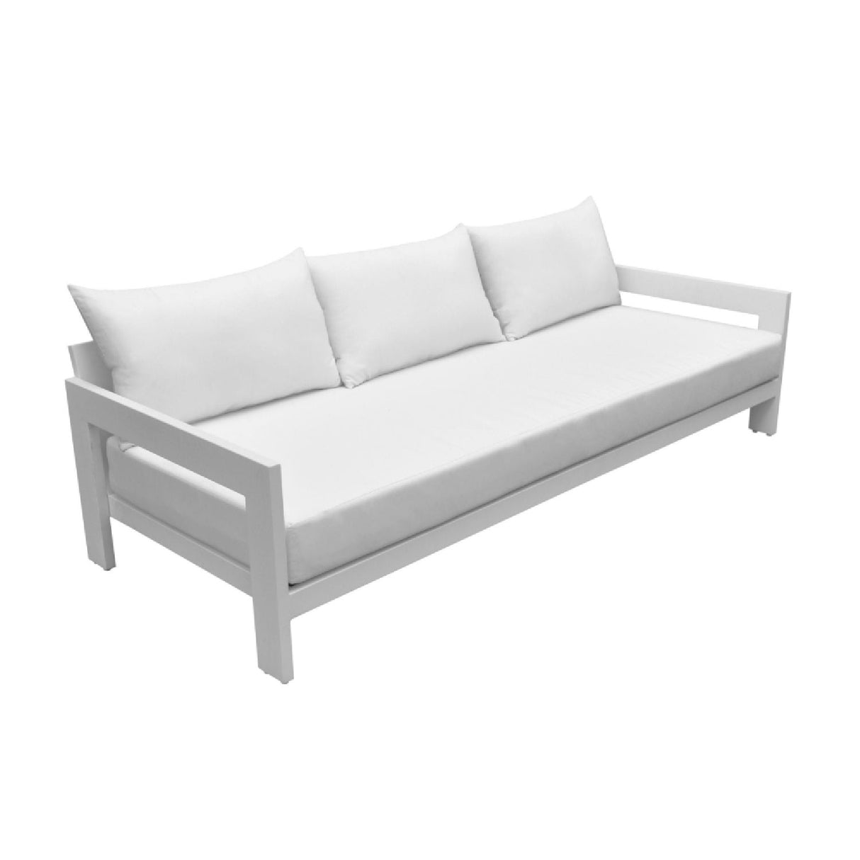 Aluminum-Framed Outdoor Sofa – Wake – side view