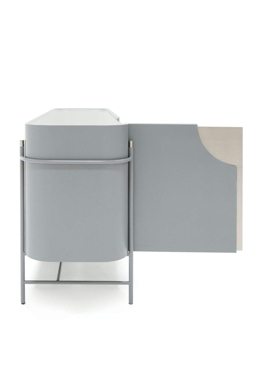 Matte Gray 3-Door Sideboard | OROA Modern Hadler | Oroa.com