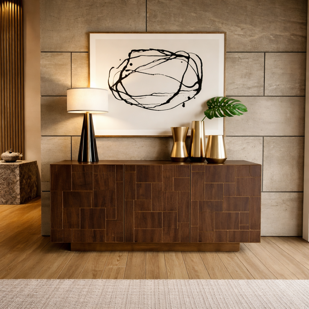Brown Oak Sideboard – Auer – front view