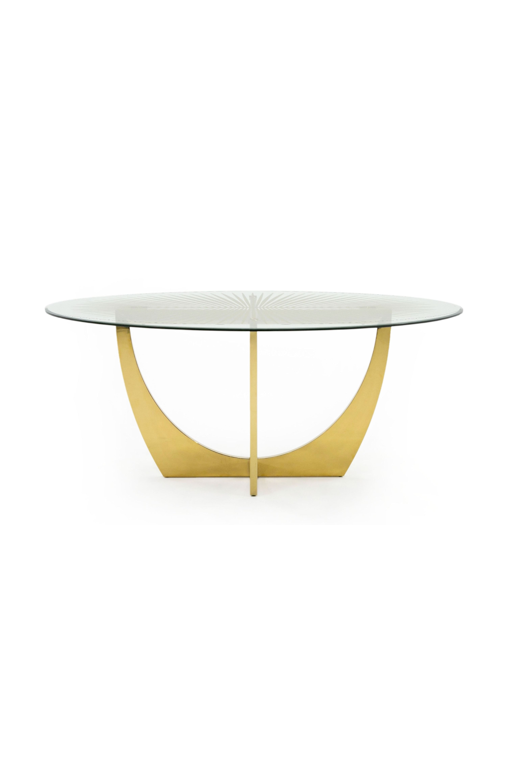Gold Leaf Oval Dining Table | Oroa.com