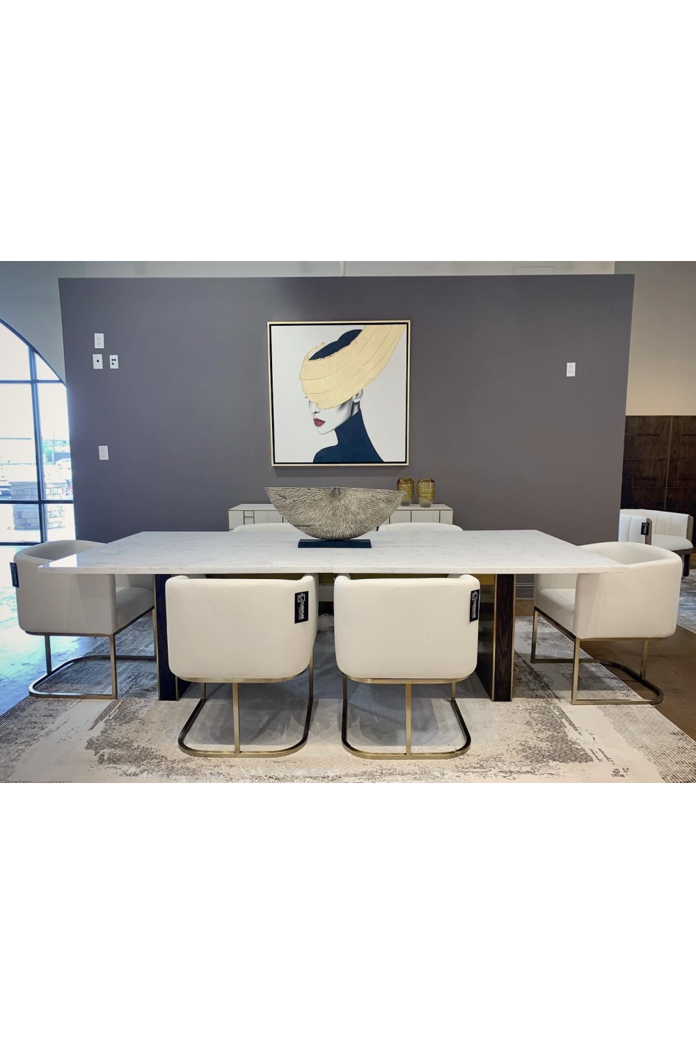 White Marble Rectangular Dining Table | OROA Modern Auer | Oroa.com