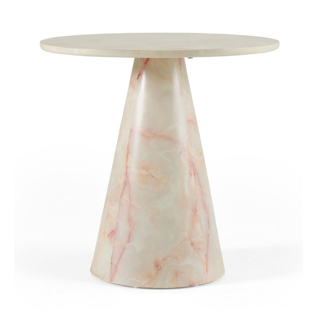Marble Conical Base End Table – Pampa – front view
