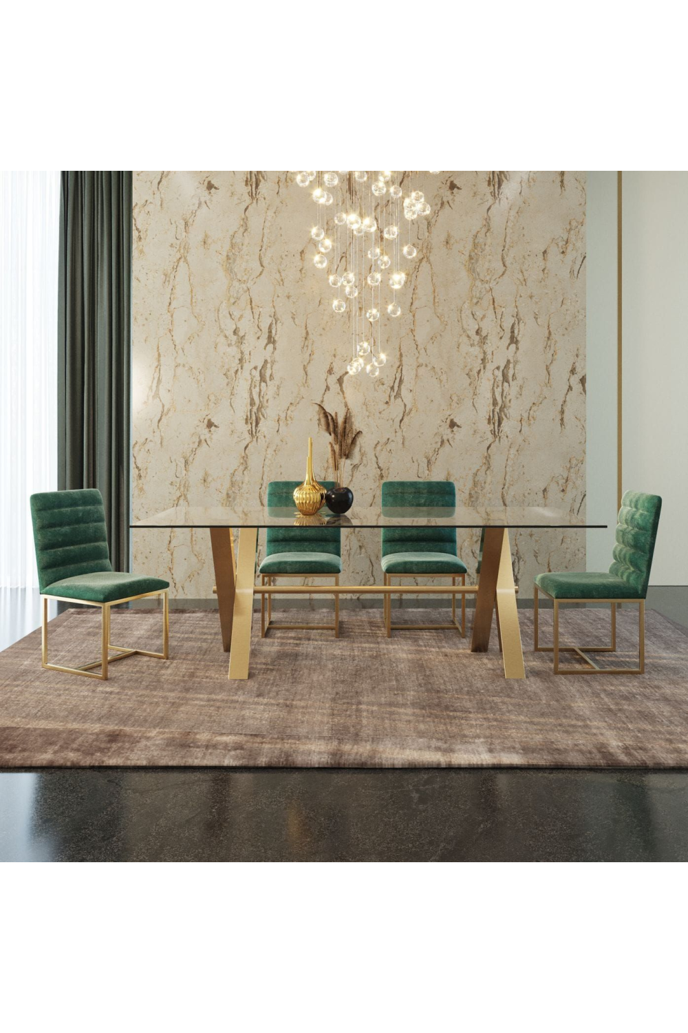 Tempered Glass Dining Table | OROA Modern Dandy | Oroa.com