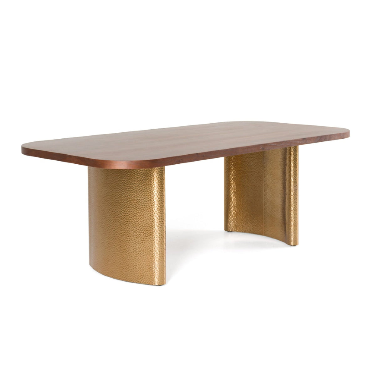 Wanut Veneer Dining Table – Marjorie – side view