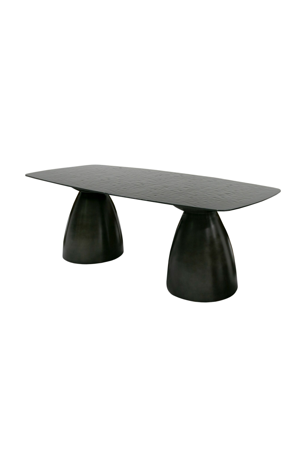 Black Wave Glass Dining Table | OROA Modern Calexico | Oroa.com