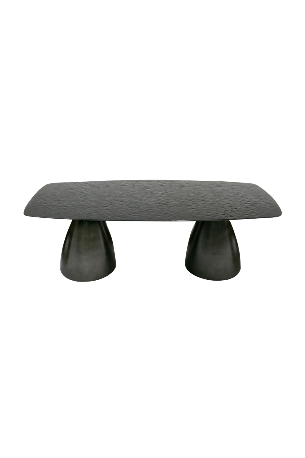 Black Wave Glass Dining Table | Oroa.com