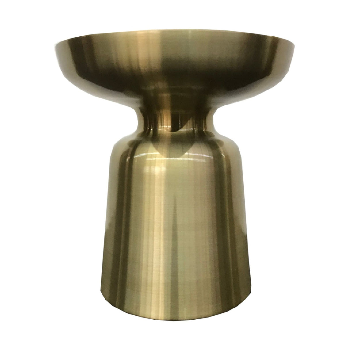 Gold Aluminum End Table – Peter – rear view