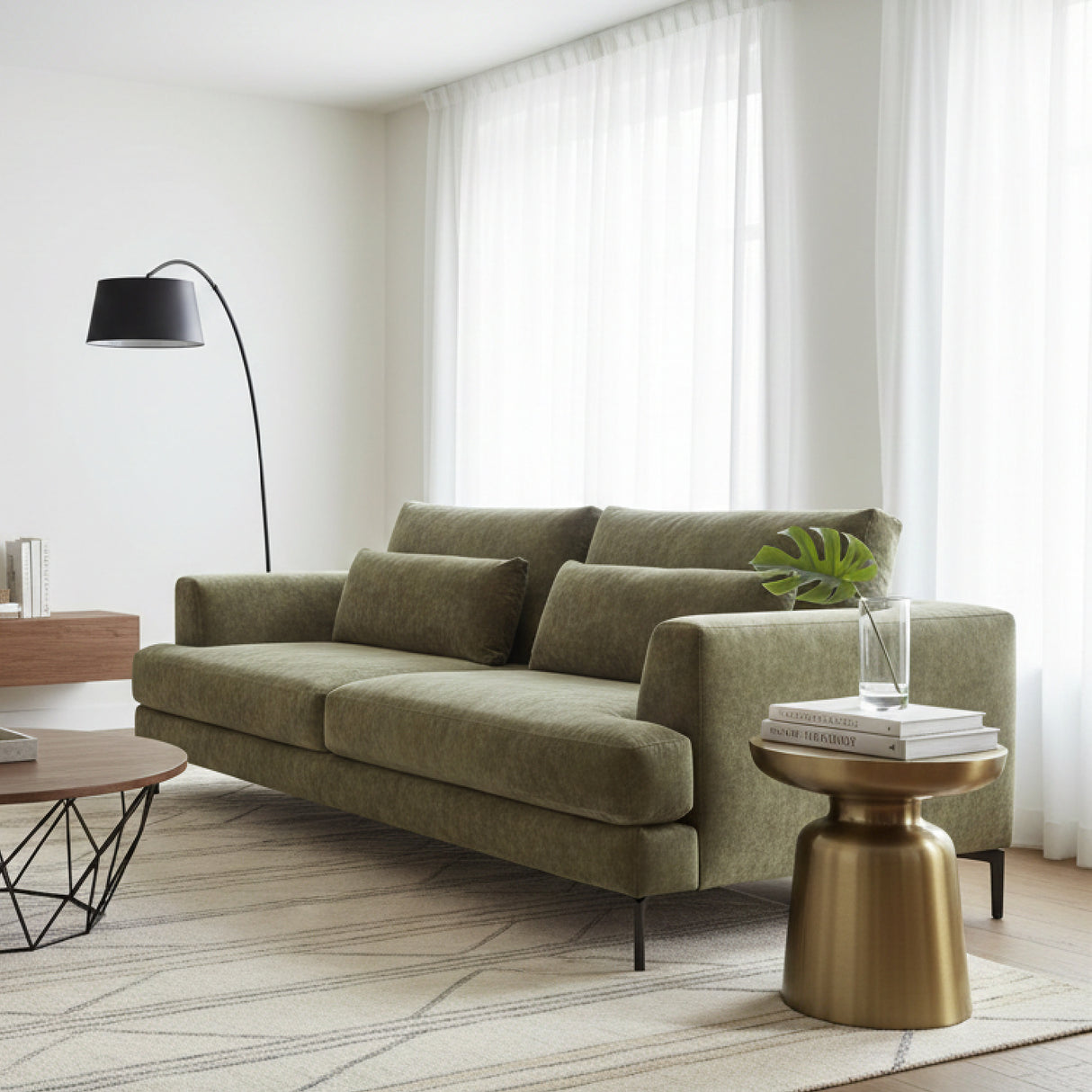 Gold Aluminum End Table | Oroa.com