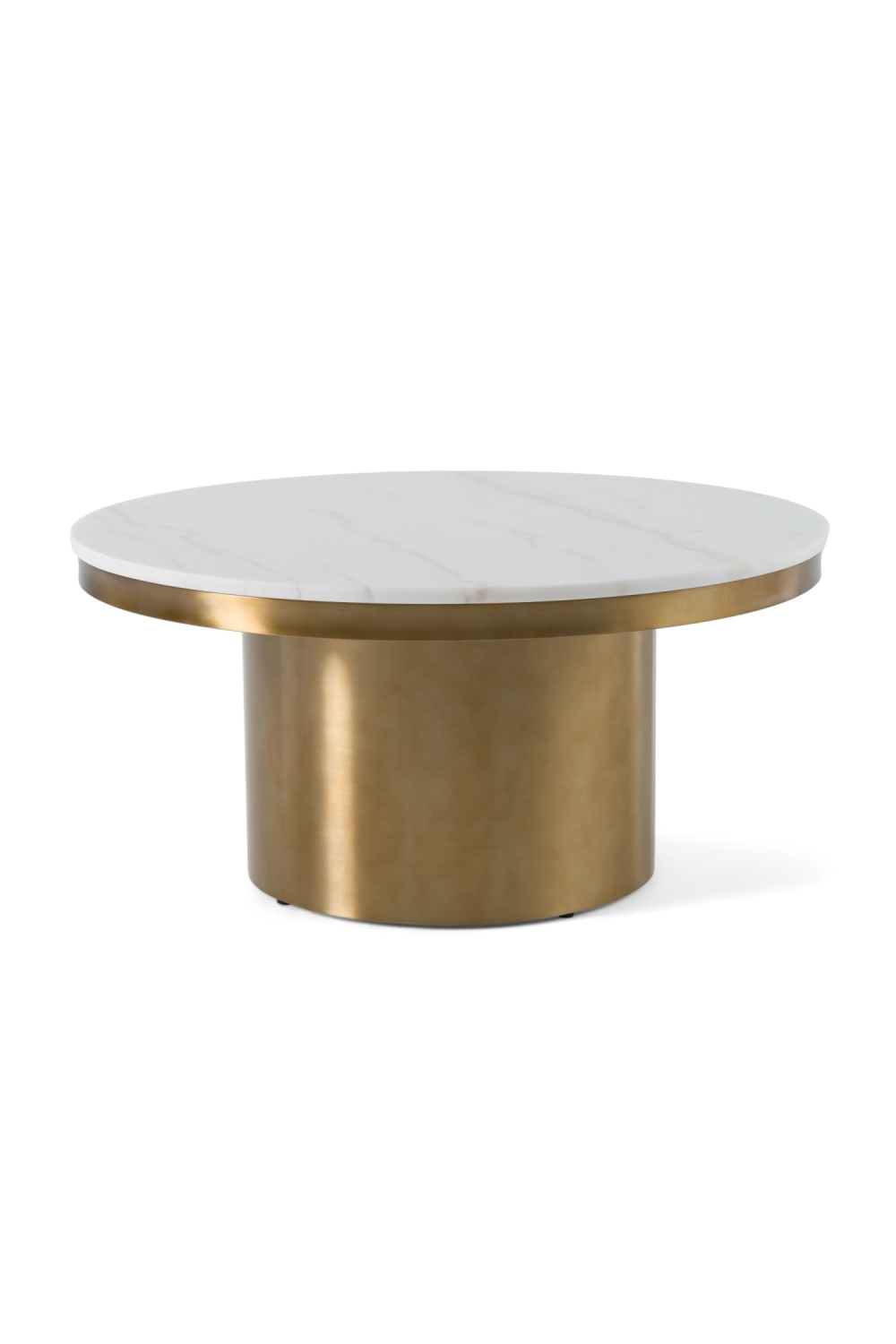 White and Gold Coffee Table | OROA Modern Rocky | Oroa.com