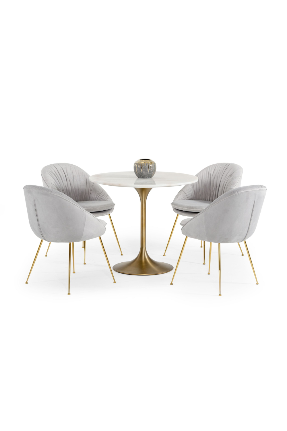 White Marble Tulip Dining Table | OROA Modern Collins | Oroa.com