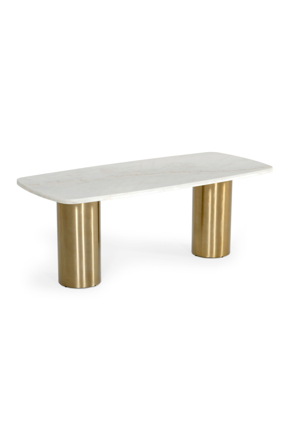 White Marble Gold Dining Table | OROA Modern Rocky | Oroa.com