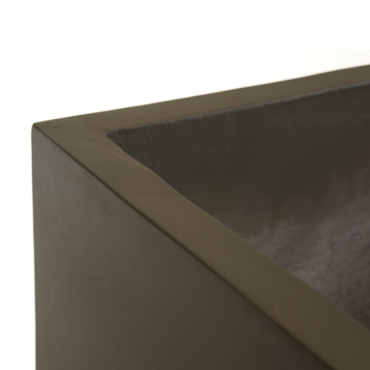 Gray Concrete Planter – Helotes – rear view